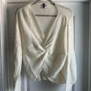 Cream sweater